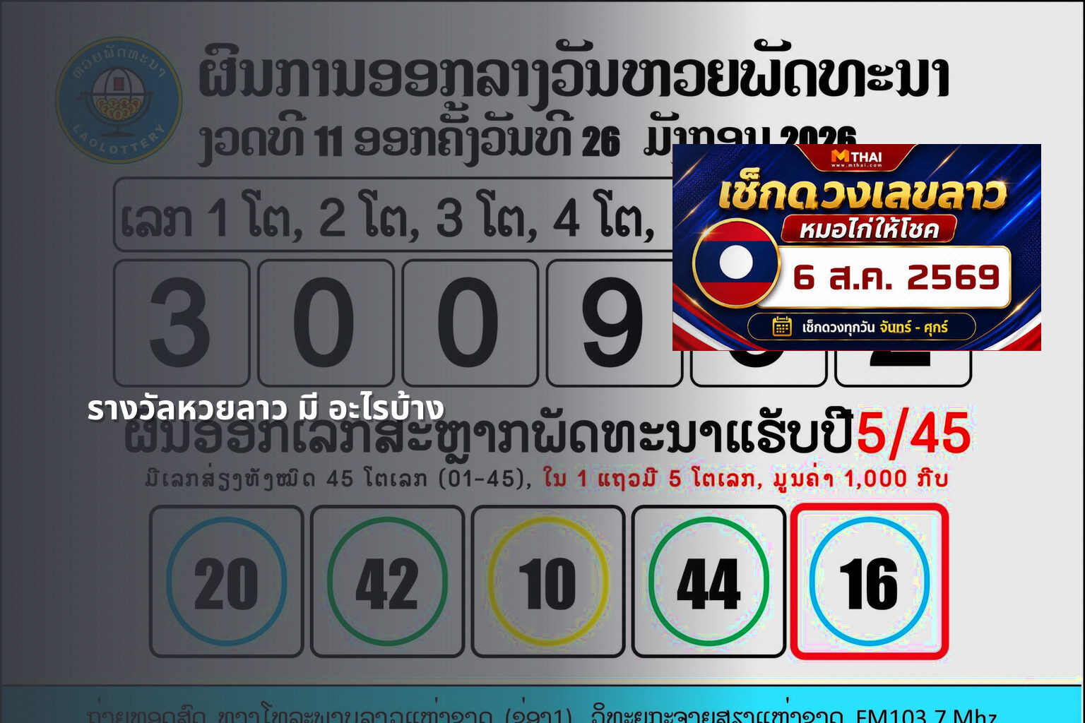 รางวัลหวยลาว มี อะไรบ้าง - หวยลาว