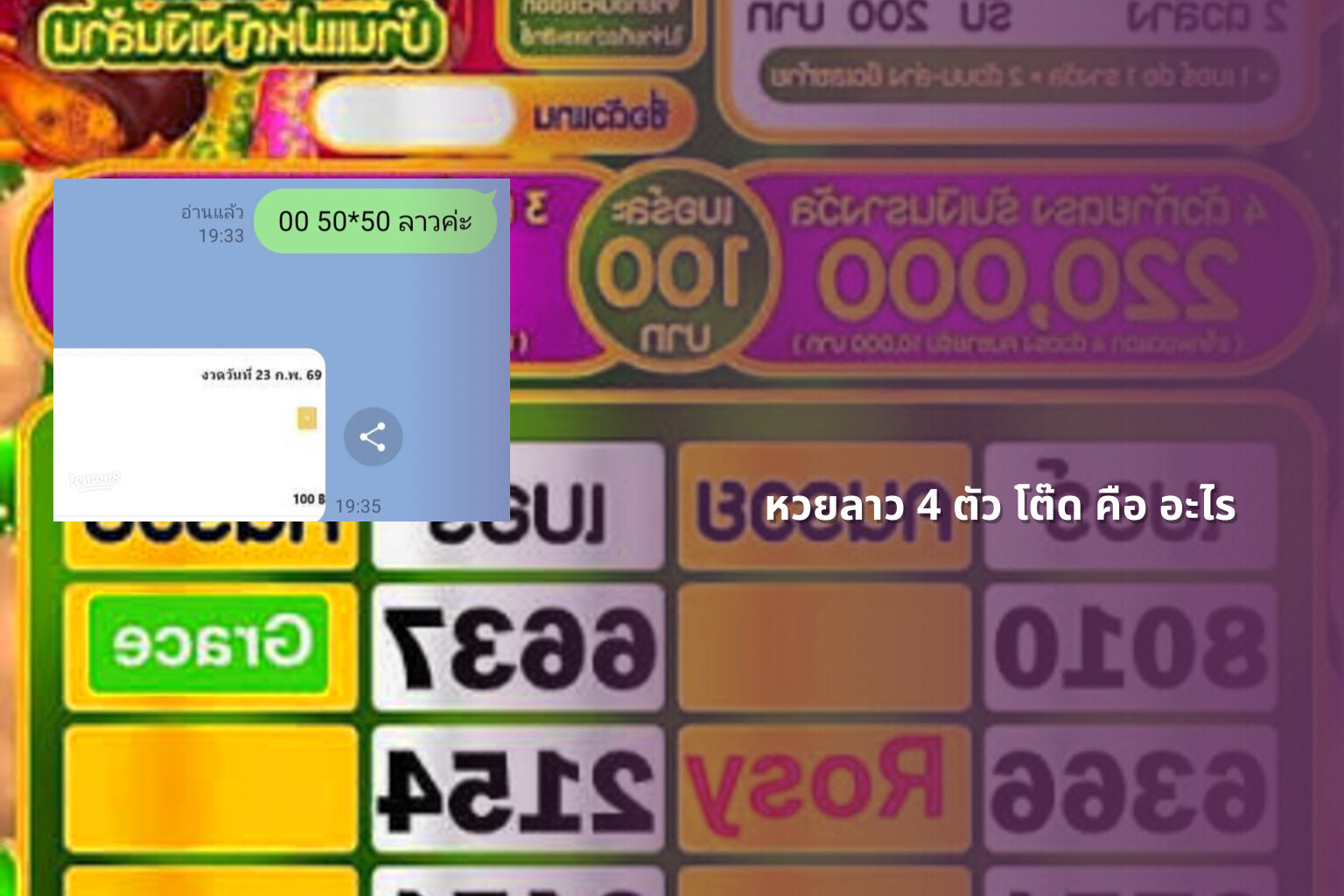 หวยลาว 4 ตัว โต๊ด คือ อะไร - หวยลาว
