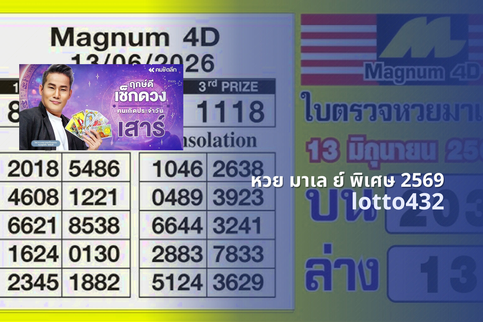 หวย มาเล ย์ พิเศษ 2569 lotto432