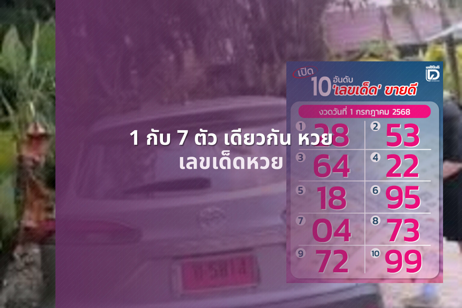 1 กับ 7 ตัว เดียวกัน หวย เลขเด็ดหวย
