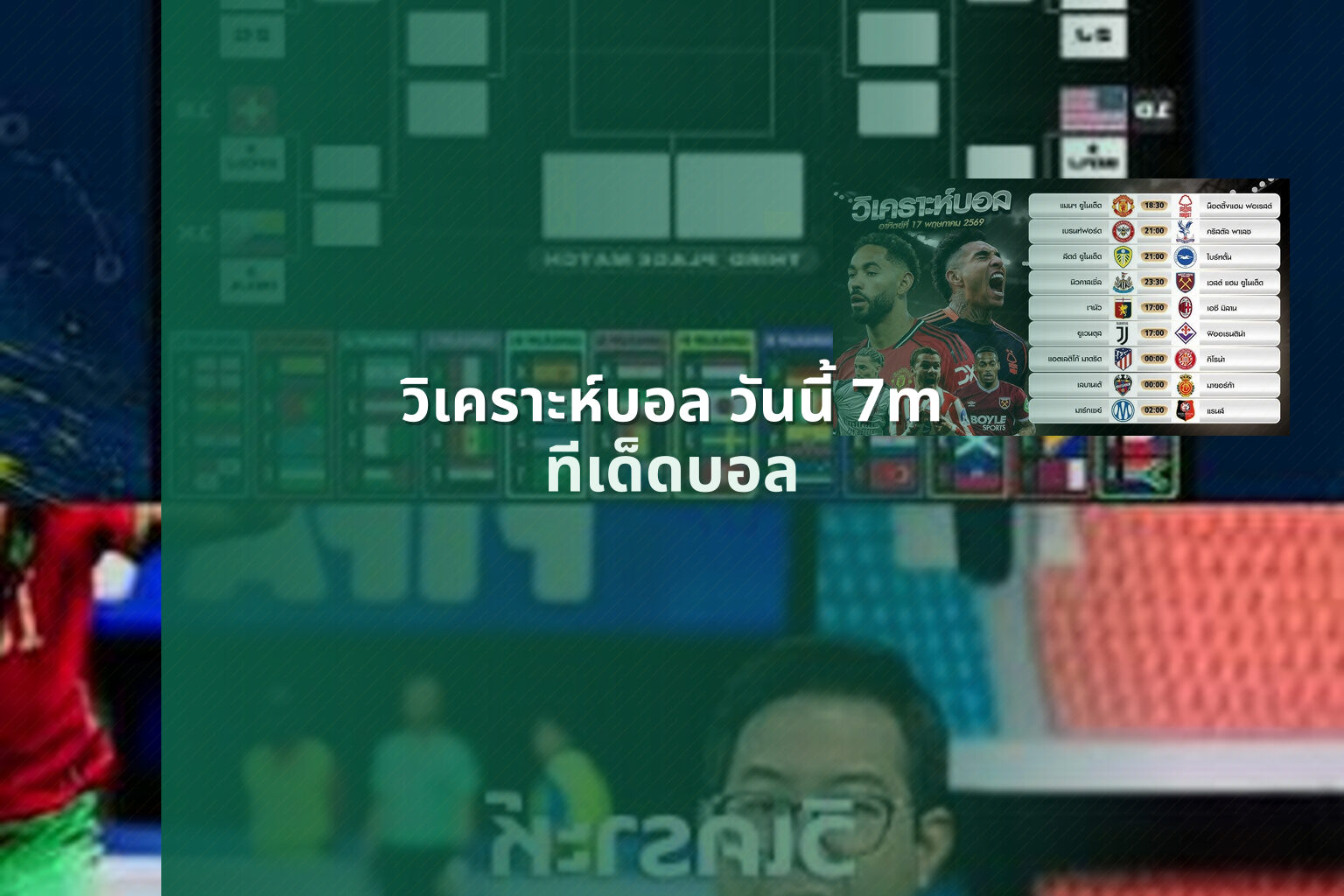 วิเคราะห์บอล วันนี้ 7m - football analysis
