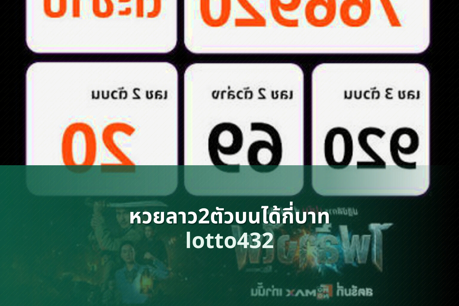 หวยลาว2ตัวบนได้กี่บาท lotto432