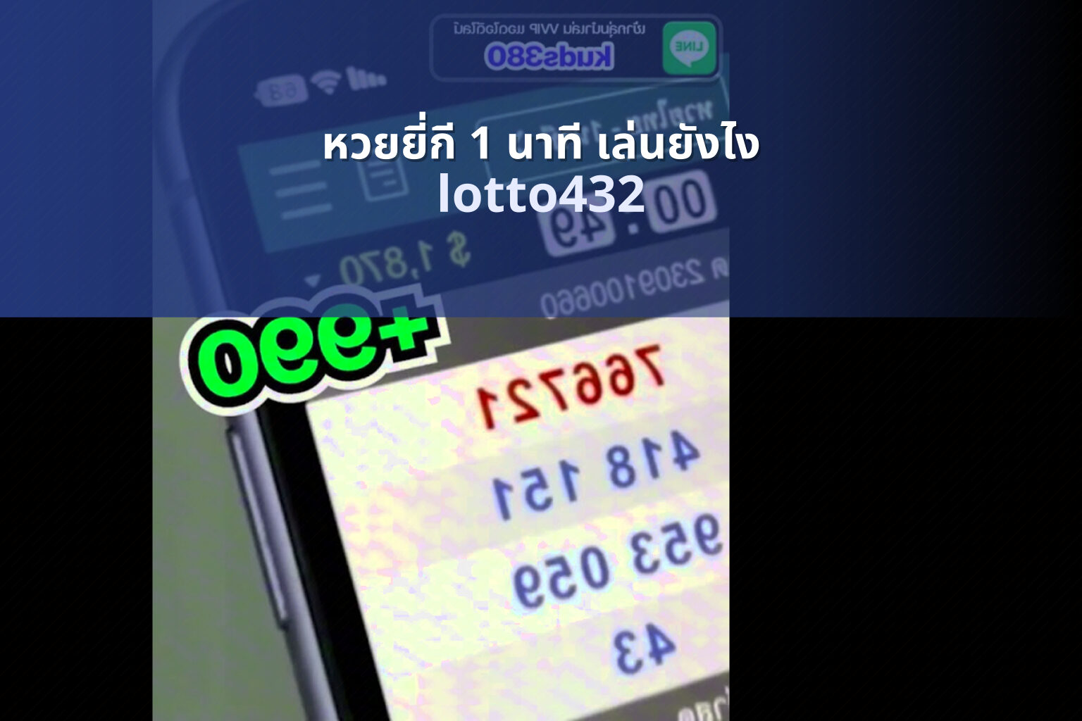 หวยยี่กี 1 นาที เล่นยังไง lotto432