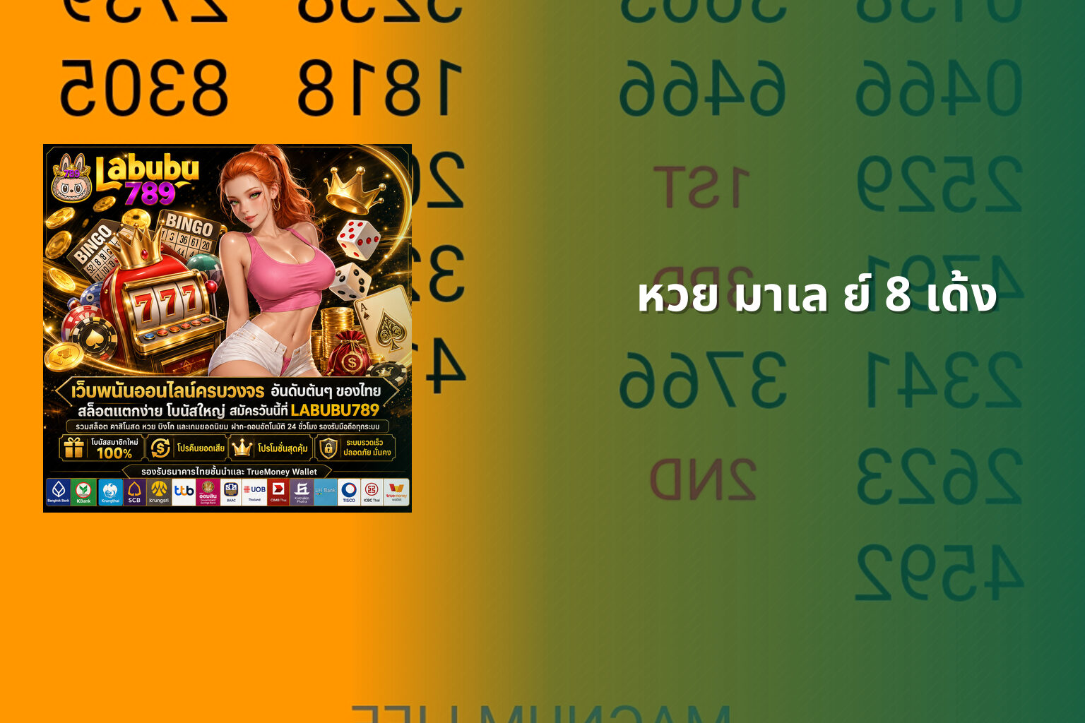 หวย มาเล ย์ 8 เด้ง - lottery types