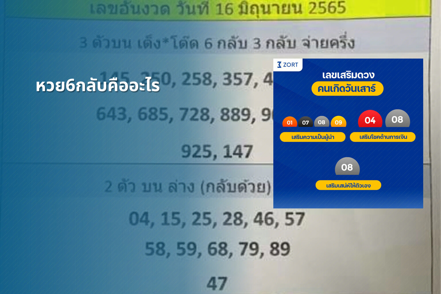 หวย6กลับคืออะไร - หวย