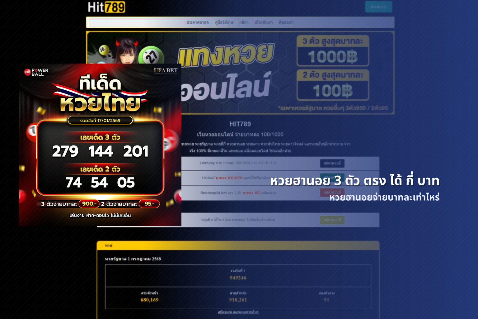 หวยฮานอย 3 ตัว ตรง ได้ กี่ บาท - หวยฮานอย
