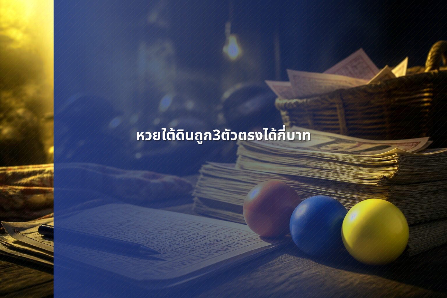 หวยใต้ดินถูก3ตัวตรงได้กี่บาท - หวยใต้ดิน
