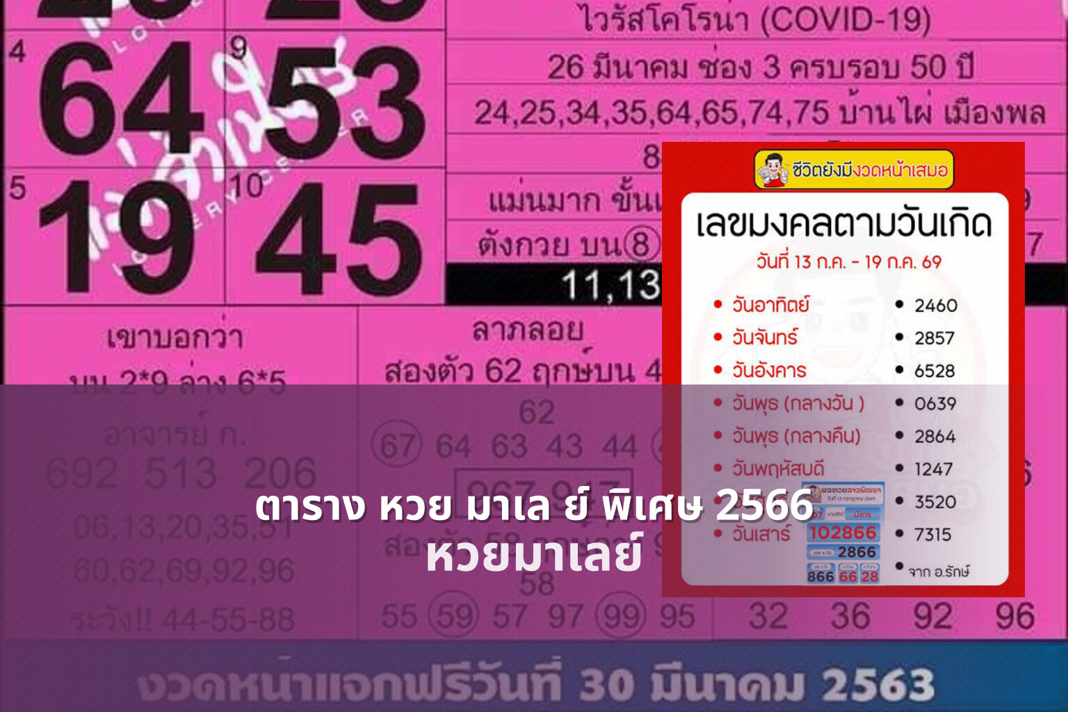 ตาราง หวย มาเล ย์ พิเศษ 2566 หวยมาเลย์