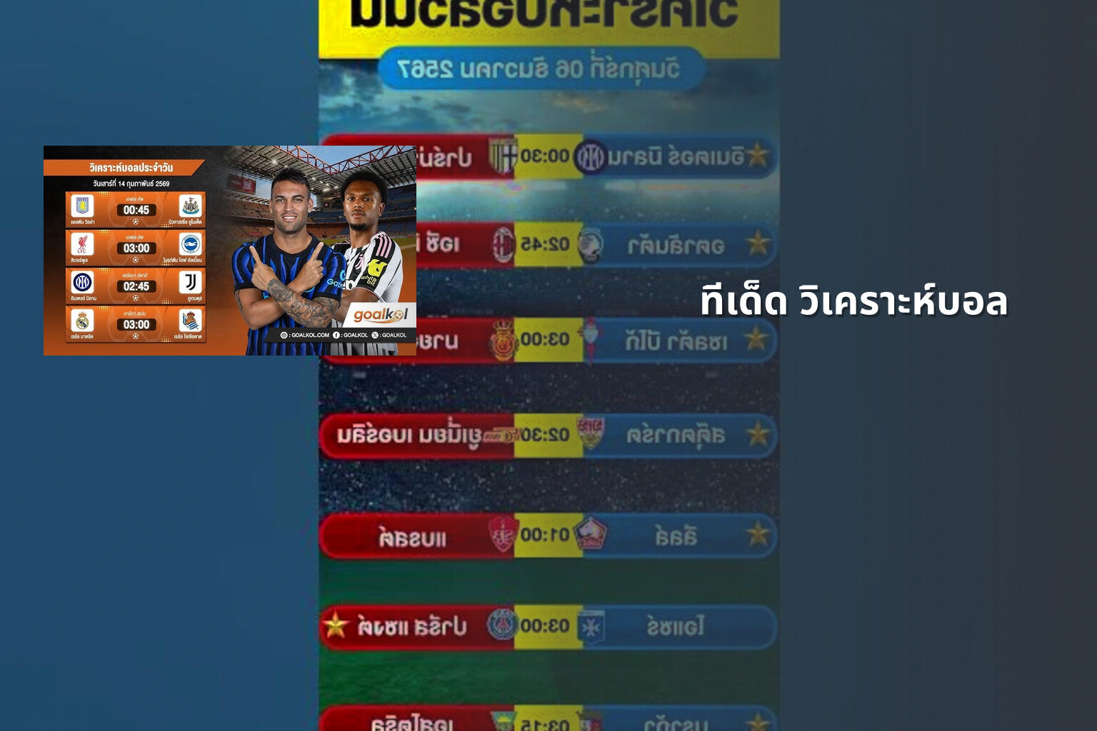 ทีเด็ด วิเคราะห์บอล - football predictions