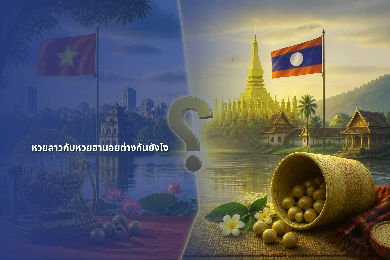 หวยลาวกับหวยฮานอยต่างกันยังไง - หวยลาว