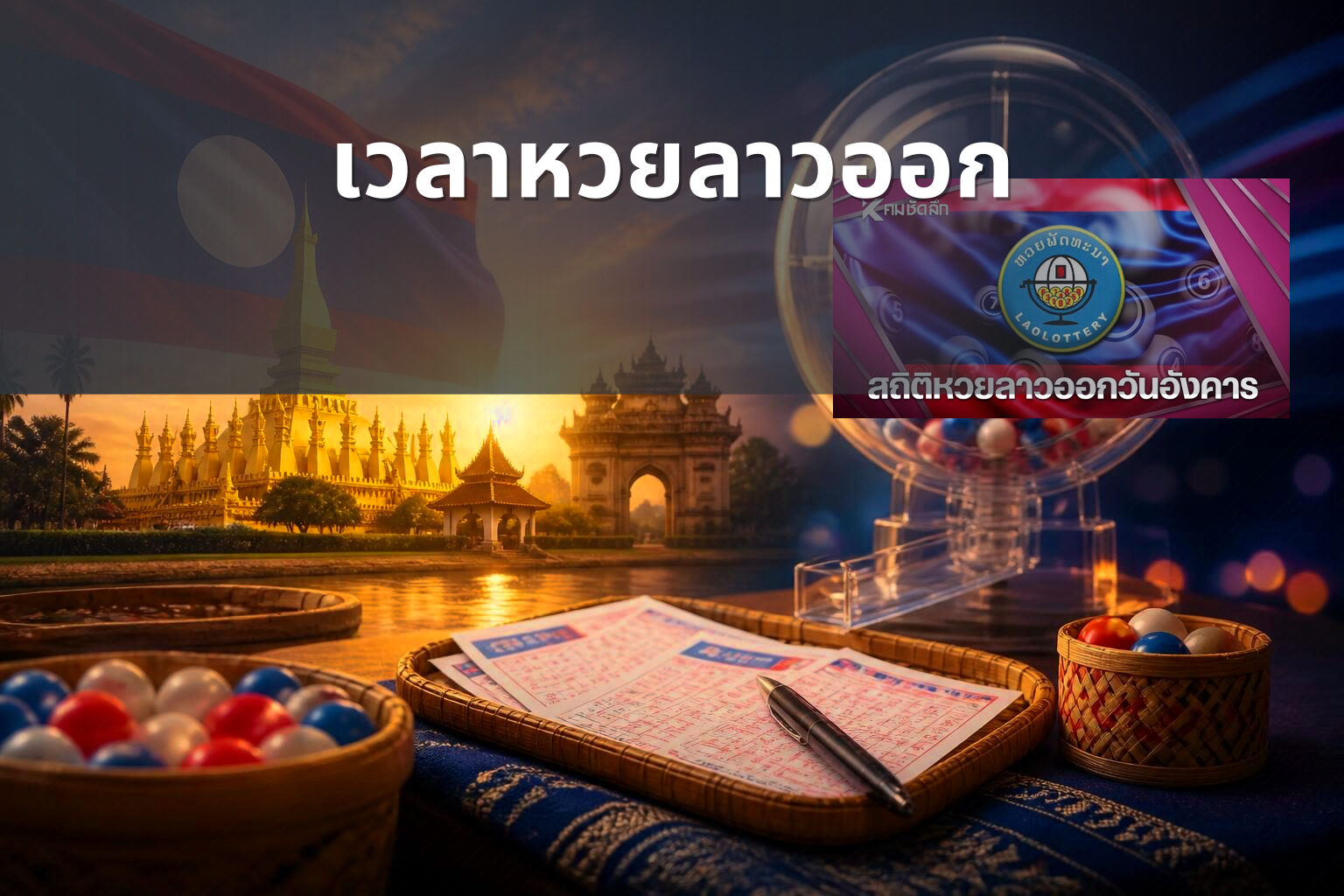 เวลาหวยลาวออก - lottery timing