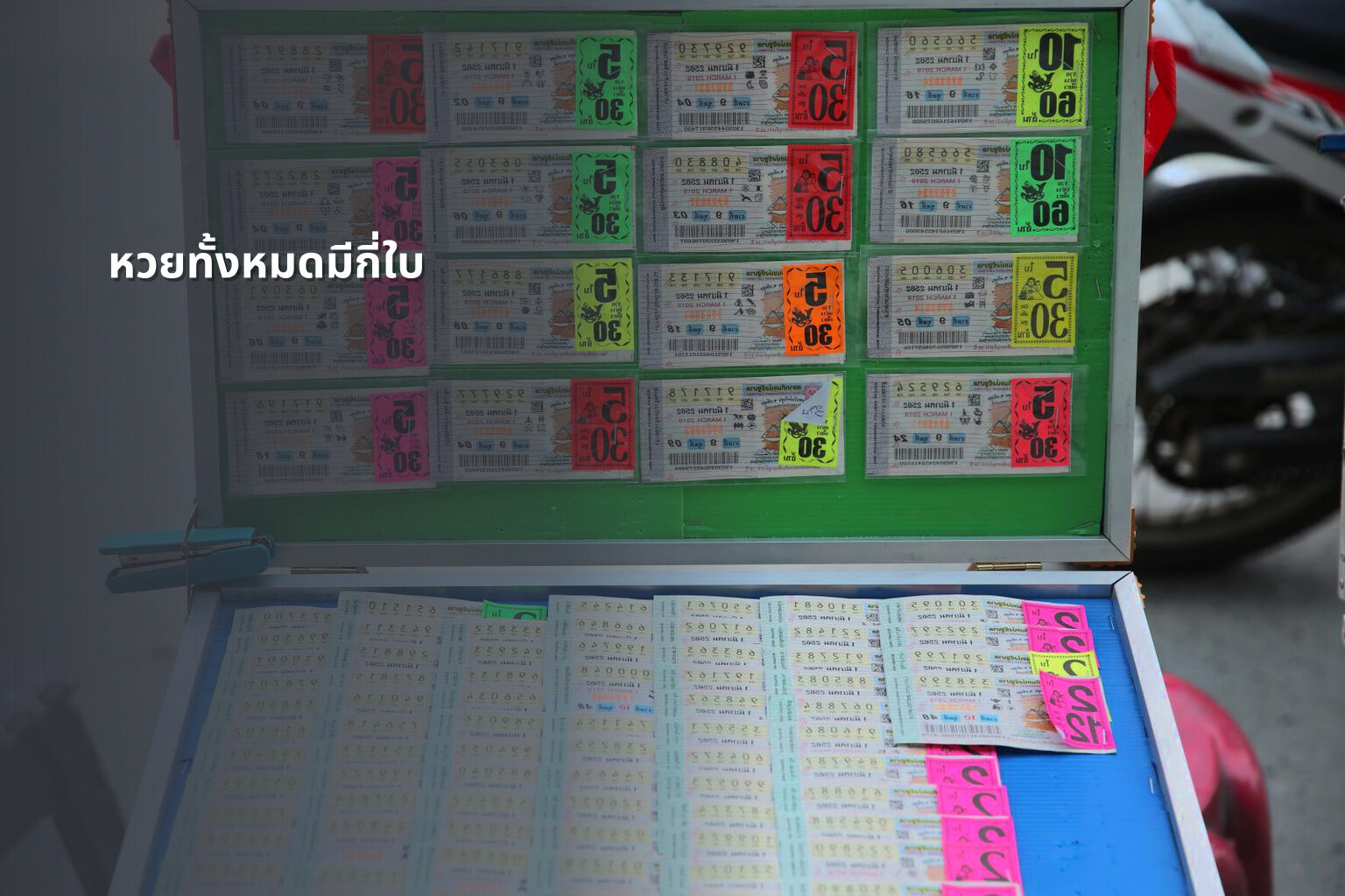 หวยทั้งหมดมีกี่ใบ - lottery types