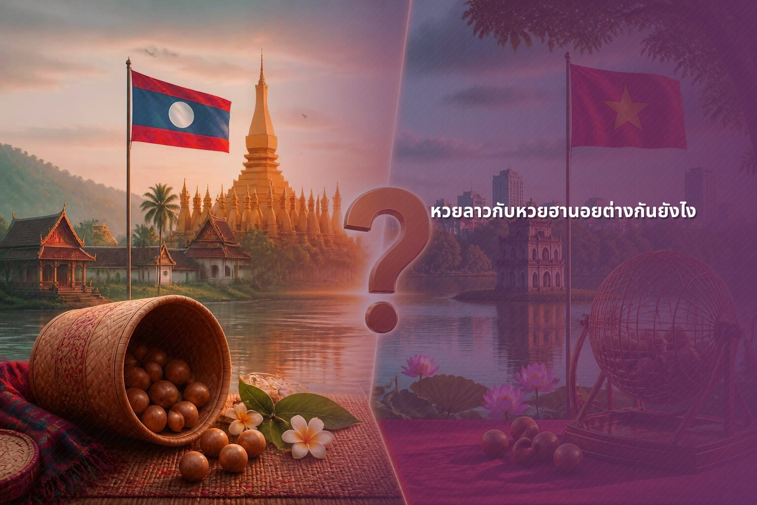 หวยลาวกับหวยฮานอยต่างกันยังไง - หวยลาว