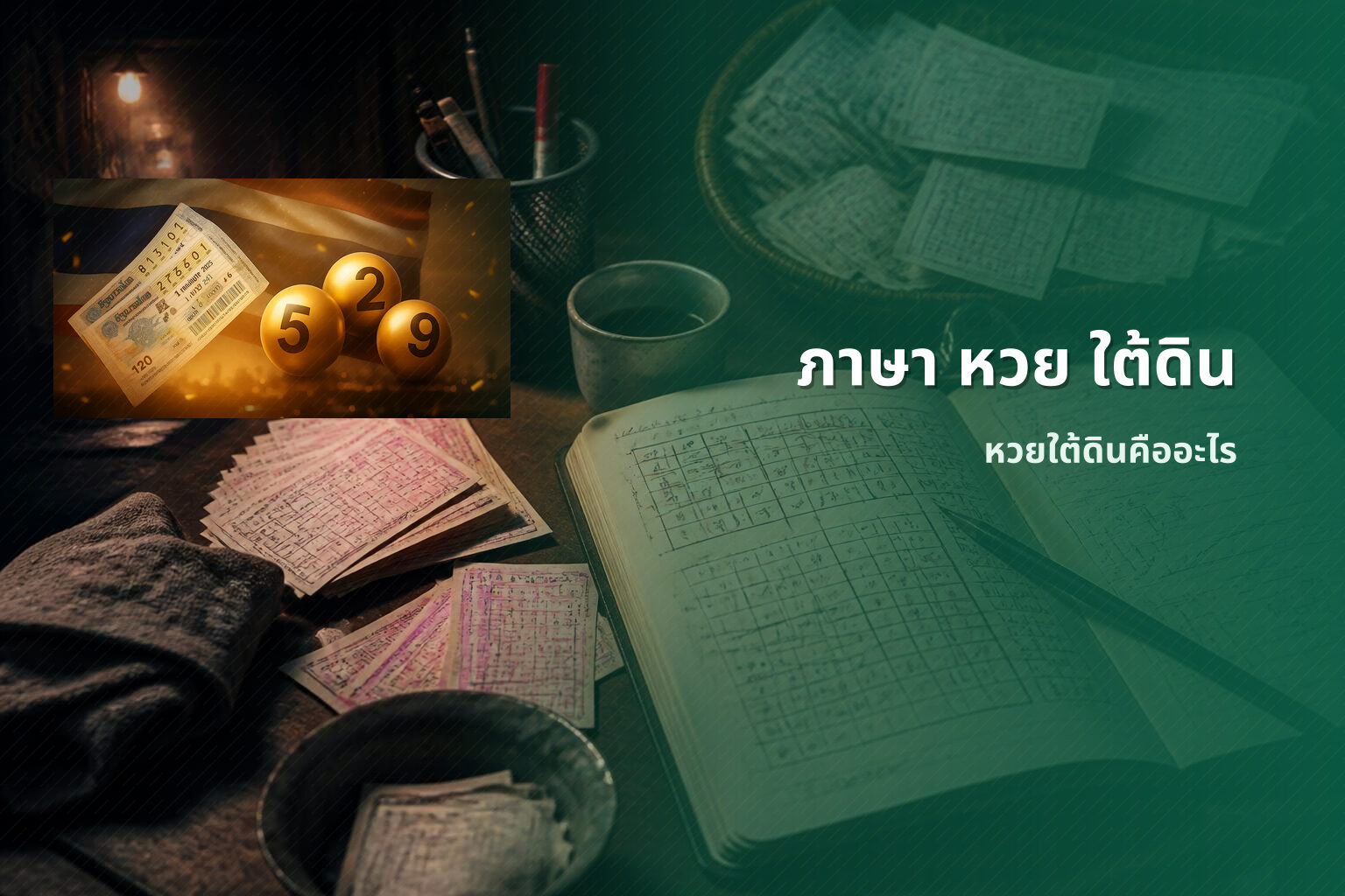 ภาษา หวย ใต้ดิน หวยใต้ดินคืออะไร
