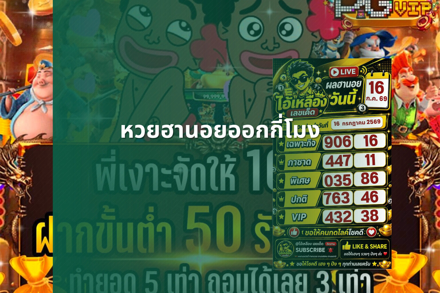 หวยฮานอยออกกี่โมง - หวยฮานอย