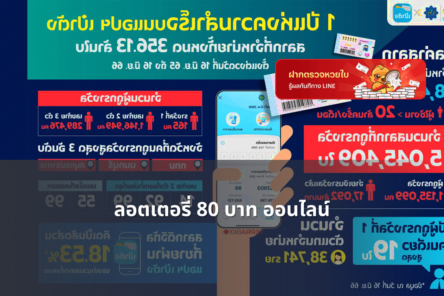 ลอตเตอรี่ 80 บาท ออนไลน์ - ลอตเตอรี่