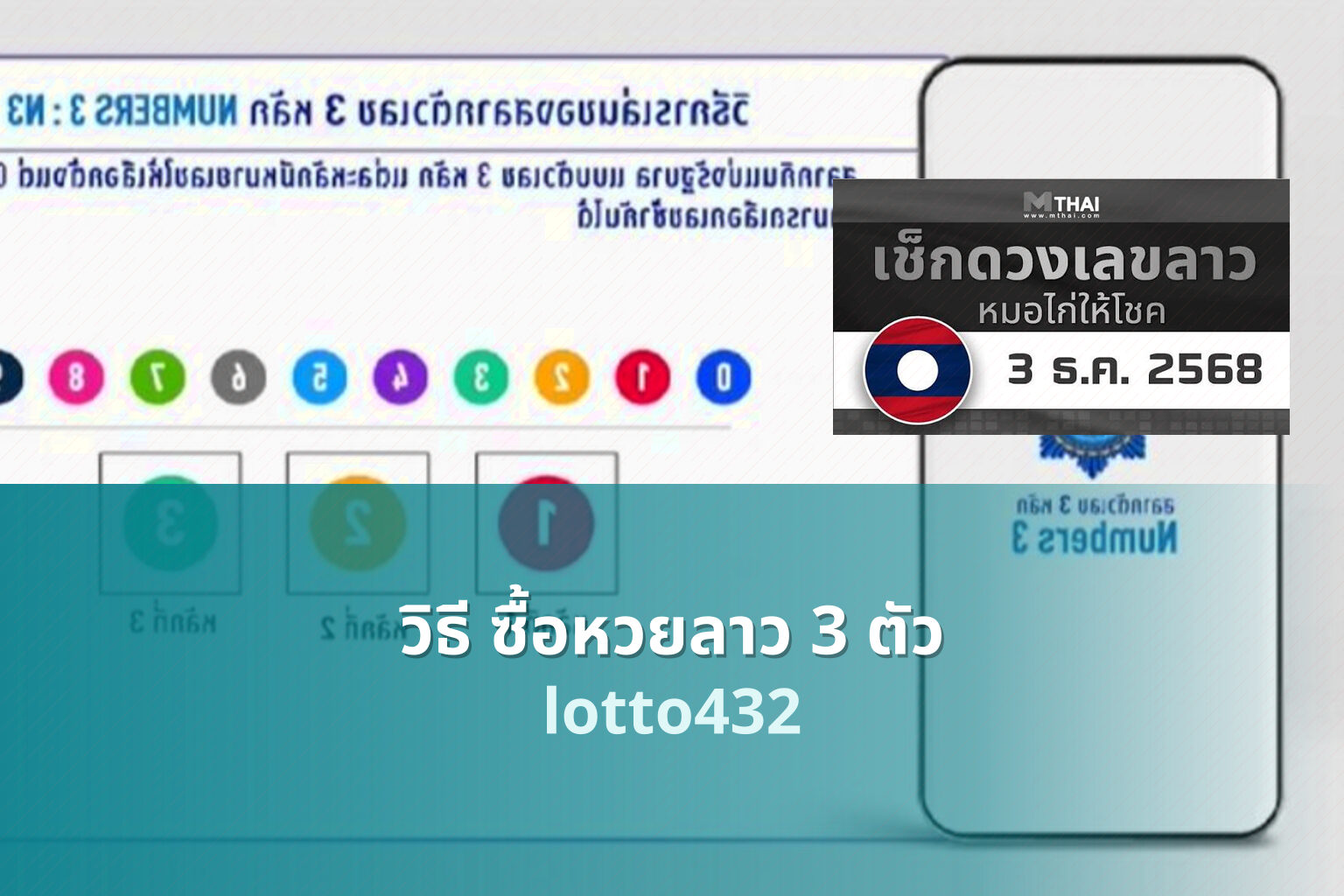 วิธี ซื้อหวยลาว 3 ตัว - how to buy 3-digit Lao lottery