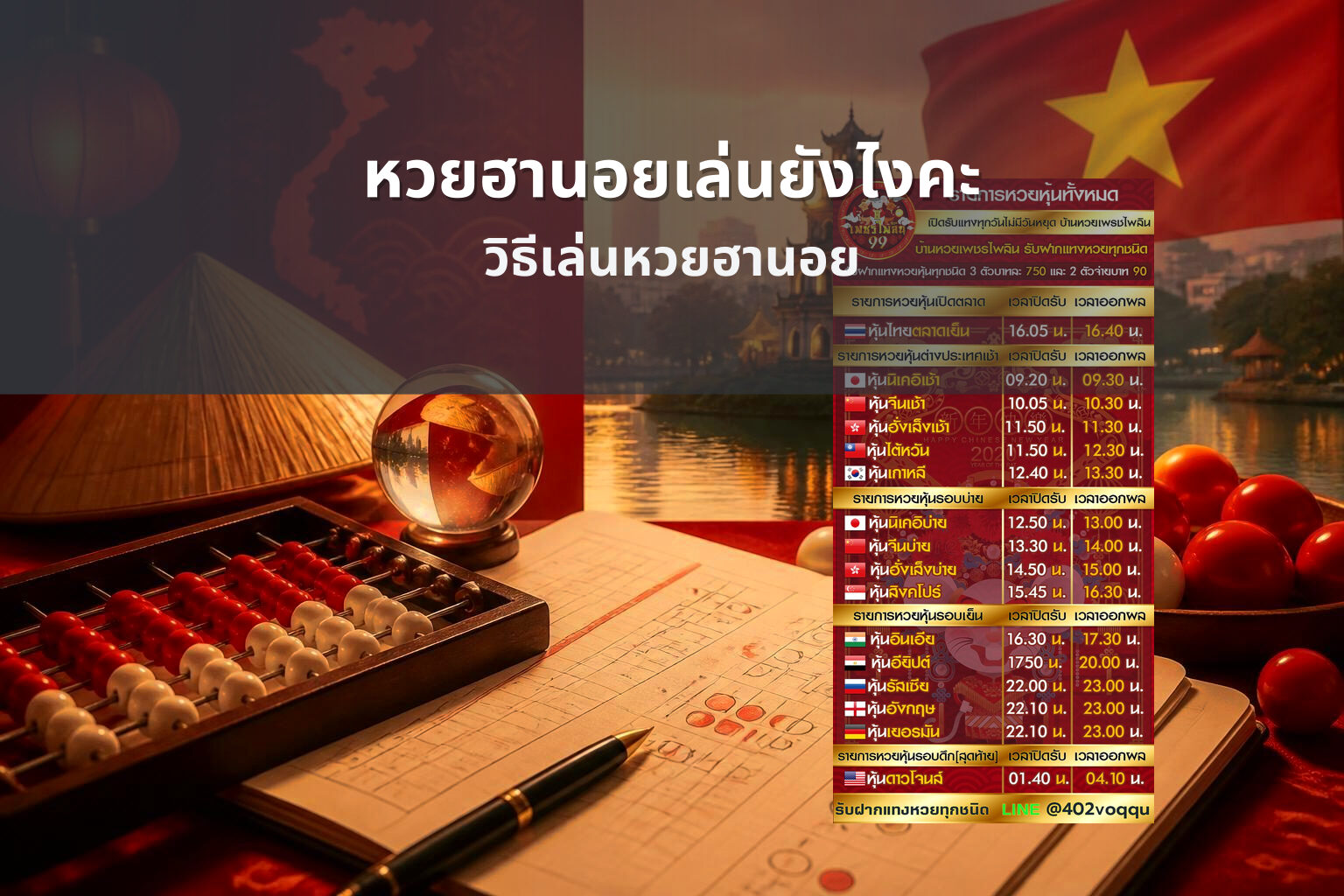 หวยฮานอยเล่นยังไงคะ วิธีเล่นหวยฮานอย
